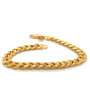 22K Gold Stylish Kadap Chain Hollow Bracelet|Pachchigar Jeweller 22K Gold Stylish Kadap Chain Hollow Bracelet|Pachchigar Jeweller