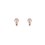 18KT Diamond Earring - Half Bali with Nakshatra Pattern