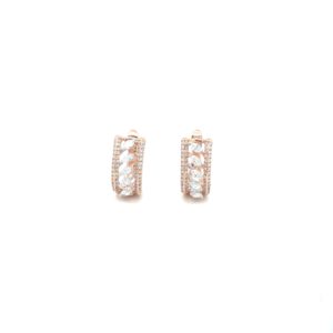 18KT Diamond Earring in Double Line Bali|Pachchigar Jeweller