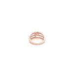 18KT Rose Gold Diamond Certified Cluster Setting Ladies Ring
