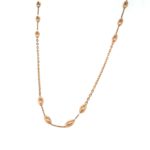 Lightweigh Gold Chain with Long Oval Bead|Pachchigar Jeweller