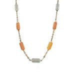 22K Multi Tone Fancy Chain In Rodium|Pachchigar Jeweller