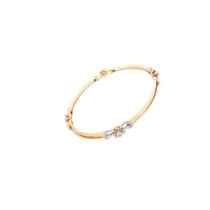 18K Diamond Bangle In Minimalistic Design|PachchigarJeweller