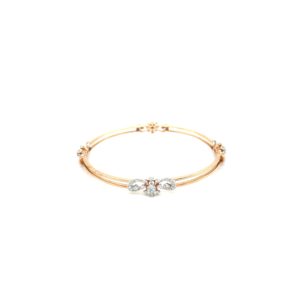 18K Diamond Bangle In Minimalistic Design|PachchigarJeweller 18K Diamond Bangle In Minimalistic Design|PachchigarJeweller