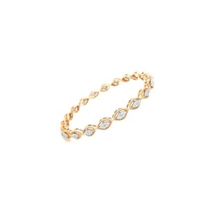 18KT Diamond Bangle with Marquise Look and Pressure Setting 18KT Diamond Bangle with Marquise Look and Pressure Setting
