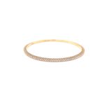 18KT Diamond Eternity Single Line Bangle|Pachchigar Jeweller