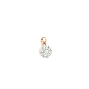 18K Rose Gold Round Diamond Pendant 18K Rose Gold Round Diamond Pendant
