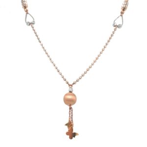 18K Plain Ball Hanging with Gold Chain| Pachchigar Jewellers 18K Plain Ball Hanging with Gold Chain| Pachchigar Jewellers