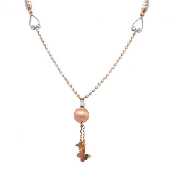 18K Plain Ball Hanging with Gold Chain| Pachchigar Jewellers