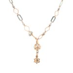 Chain with Hanging of Rodium Polish Ball|Pachchigar Jeweller