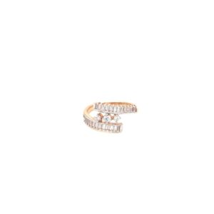 18k rose gold Ring with American diamond|Pachchigar Jeweller 18k rose gold Ring with American diamond|Pachchigar Jeweller