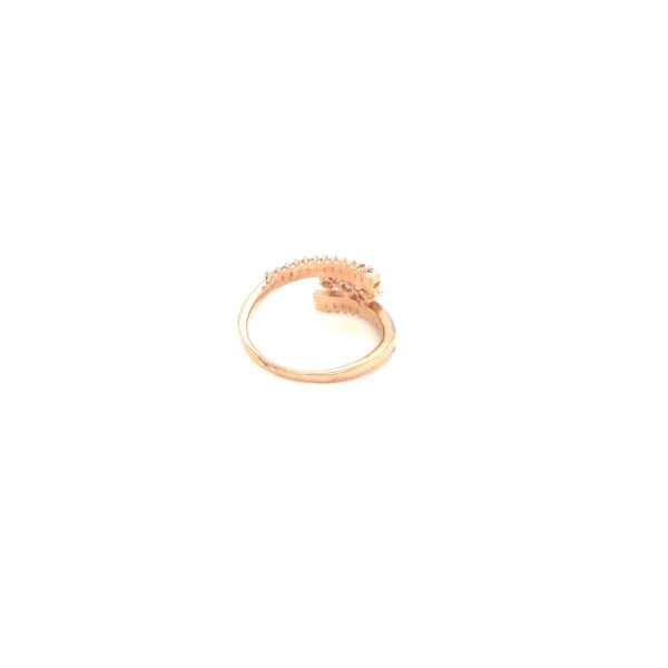 18k rose gold Ring with American diamond|Pachchigar Jeweller