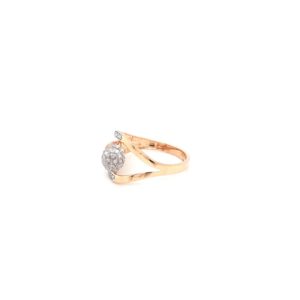 18KT Rose Gold American Diamond Classic Ring|Pachchigar Jeweller