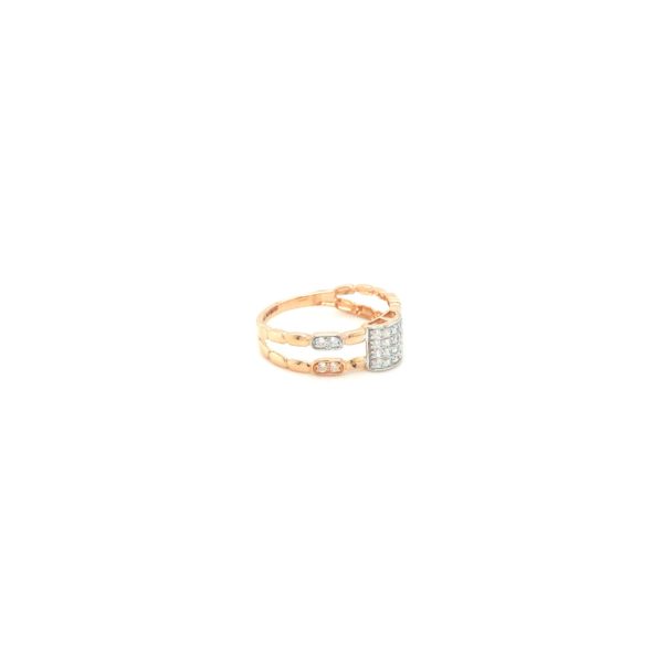18k Gold Ladies Ring in American Diamond|Pachchigar Jeweller