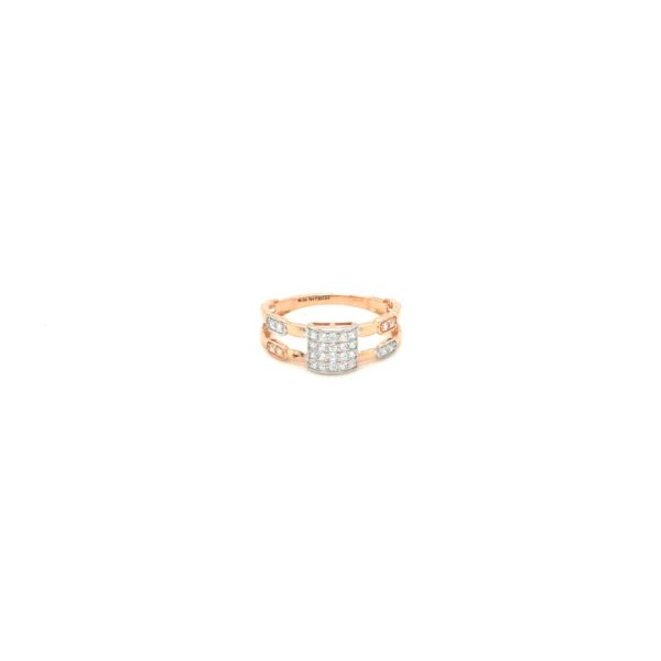 18k Gold Ladies Ring in American Diamond|Pachchigar Jeweller