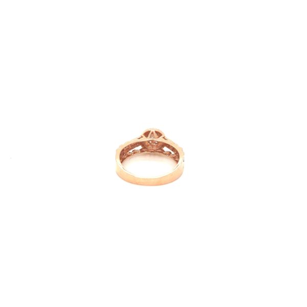 18kt Gold American Diamond Ladies Ring|Pachchigar Jewellers