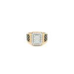 18K Gold Real Diamond Ring In Black Mino|Pachchigar Jeweller