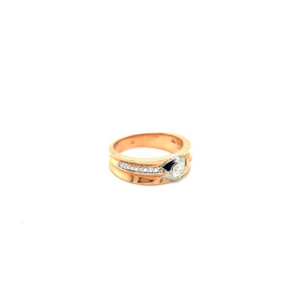 18k Rose Gold Diamond Band For Men|Pachchigar Jewellers