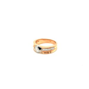 18k Rose Gold Diamond Band For Men|Pachchigar Jewellers