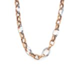18KT Fancy Rolo Chain in Dual Tone| Pachchigar Jewellers