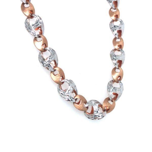 22KT Indo Italian Men's Chain In TwoTone|Pachchigar Jeweller