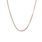 18KT Rose Gold Square Box Pattern Chain|Pachchigar Jewellers
