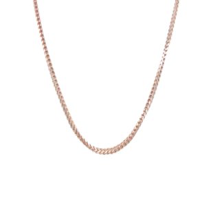 18KT Rose Gold Square Box Pattern Chain|Pachchigar Jewellers 18KT Rose Gold Square Box Pattern Chain|Pachchigar Jewellers