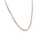 18KT Rose Gold Square Box Pattern Chain|Pachchigar Jewellers