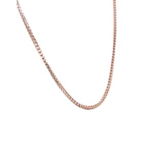 18KT Rose Gold Square Box Pattern Chain|Pachchigar Jewellers
