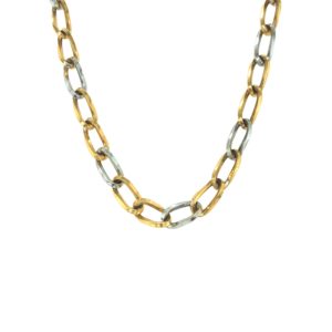 22K Yellow Gold Hollow Paper Clip Chain|Pachchigar Jewellers