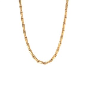 22K Gold Unisex Chain with Handmade Design|Pachchigar Jeweller