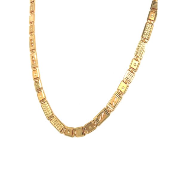 22k Yelllow Gold Navabi Chain For Men | Pachchigar Jewellers