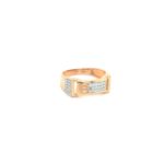 18K Gold And American Diamond Men Ring Pachchigar Jewellers