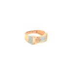 18K Gold And American Diamond Men Ring Pachchigar Jewellers