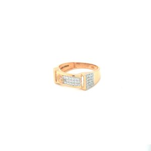 18K Gold And American Diamond Men Ring Pachchigar Jewellers