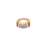 18KT Rose Gold Diamond Ring with stone| Pachchigar Jewellers