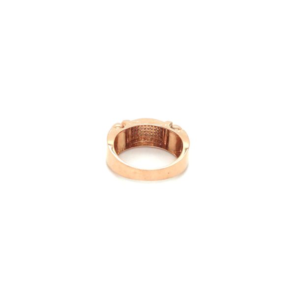 18KT Rose Gold Diamond Ring with stone| Pachchigar Jewellers