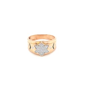 18K Star Design Ring in American Diamond|Pachchigar Jeweller