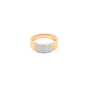 18K Rose Gold Men's Ring for Casual Wear|Pachchigar Jeweller