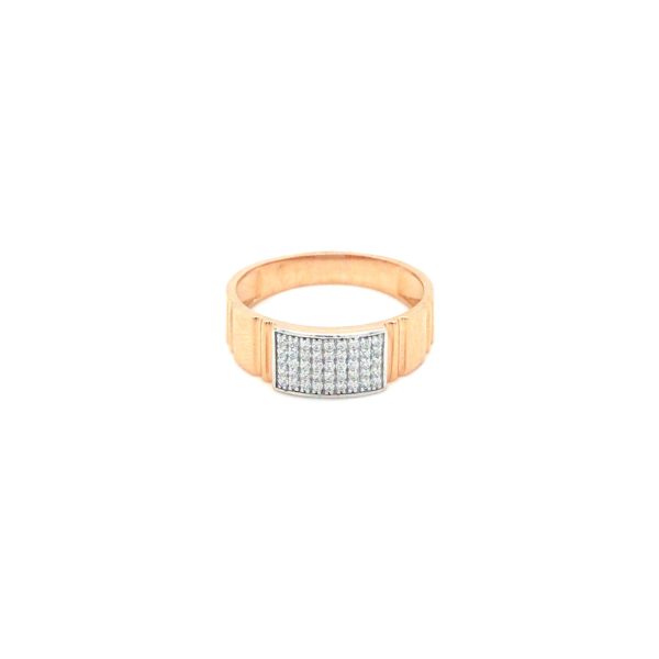 18K Rose Gold Men's Ring for Casual Wear|Pachchigar Jeweller