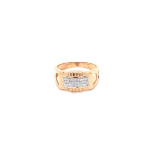 18K Rose Gold Swarovski Diamond Ring |Pachchigar Jewellers