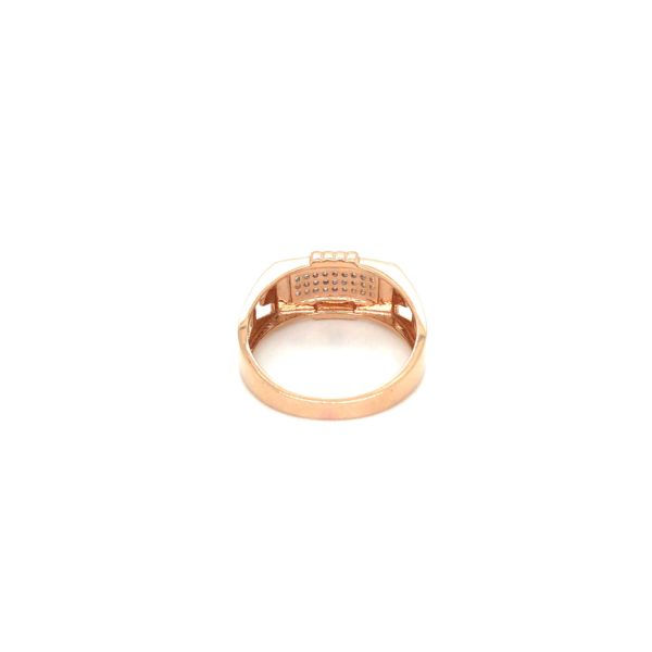 18K Rose Gold Swarovski Diamond Ring |Pachchigar Jewellers