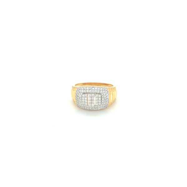 22KT Exquisite Yellow Gold Diamond Ring|Pachchigar Jewellers