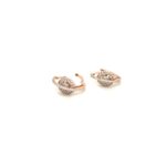 18KT Rose Gold Designer Diamond Bali|Pachchigar Jewellers
