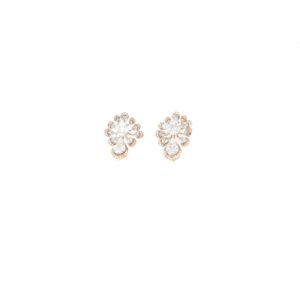 18KT Rose Gold Fancy Diamond Studs|Pachchigar Jewellers