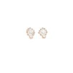 18KT Rose Gold Fancy Diamond Studs|Pachchigar Jewellers