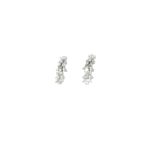 18KT Diamond Earrings in White Gold|Pachchigar Jewellers