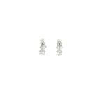 18KT Diamond Earrings in White Gold|Pachchigar Jewellers