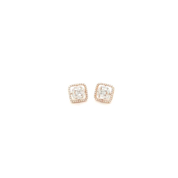 18K Square Indo Western Fancy Diamond Earing|Pachchigar Jeweller