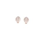 18KT Rose Gold Diamond Half Bali Earring|Pachchigar Jeweller